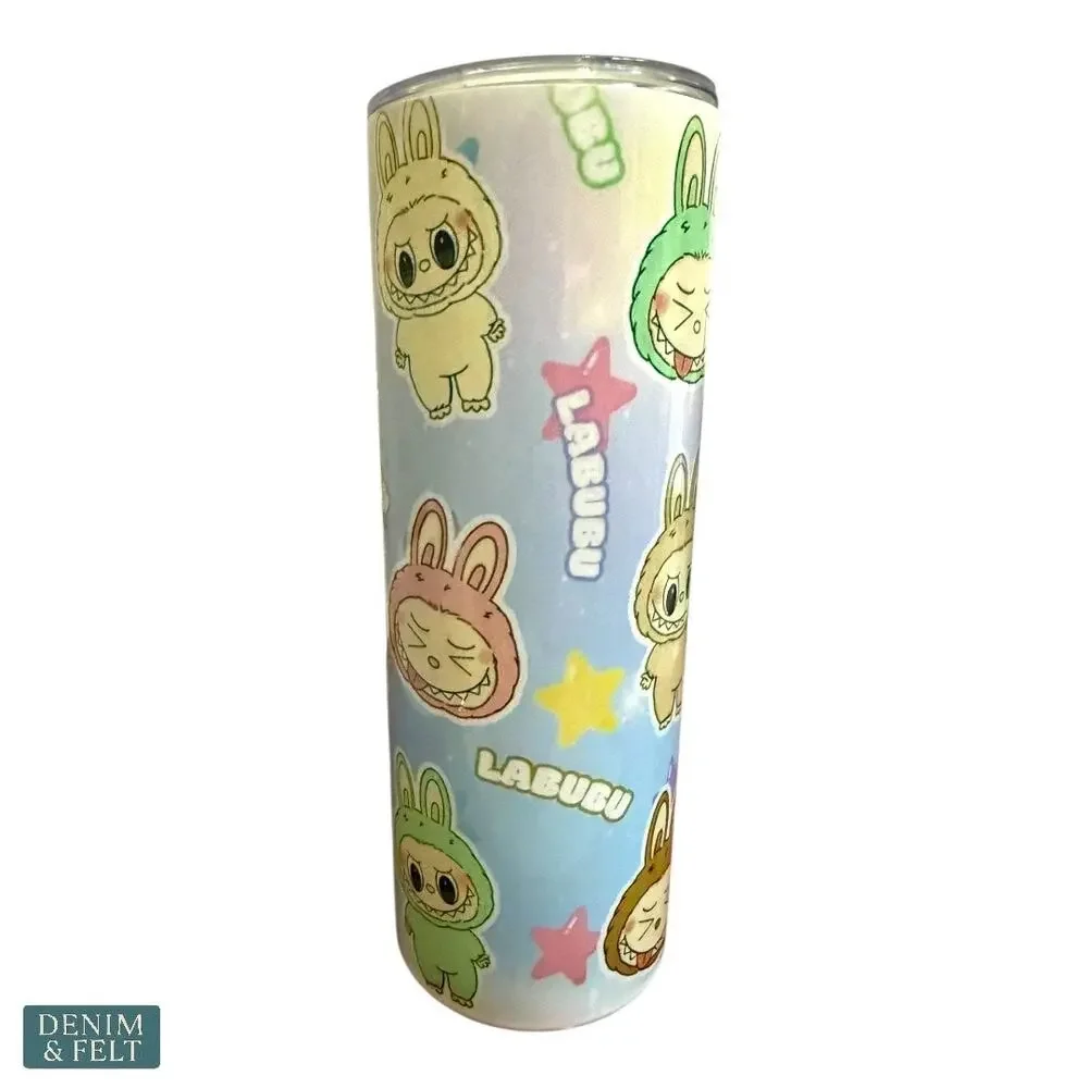 Labubu‎ Pastel Bunny Rainbow 20oz Stainless Steel Insulated Drink Tumbler NEW